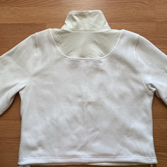 ❤️ Lululemon Fleece + Ripstop Hiking Pullover Bone Size 6 NWT - Picture 3 of 16